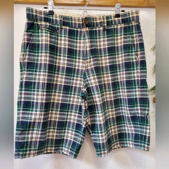 Lands' End Other - Lands' End Shorts Canvas Plaid Chino Multicolor Preppy Cotton Vacation Ready